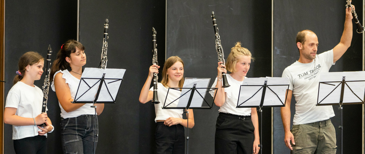 Holzbläserensemble beim Serenadenkonzert