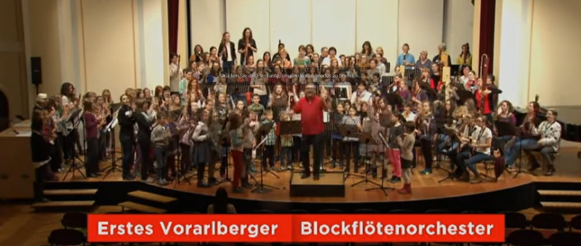 1. Vorarlberger Blockflötenorchester 2014