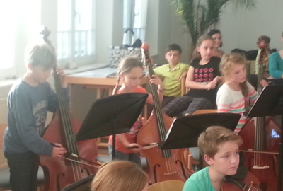 Erste Kinderorchesterprobe  Sept 2013