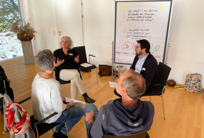Arbeitsgruppe mit Direktorin Doris Glatter-Götz Arbeitsgruppe mit Direktorin Doris Glatter-Götz