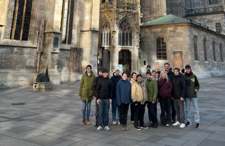 Gruppenbild vor Steffl Gruppenbild vor Steffl
